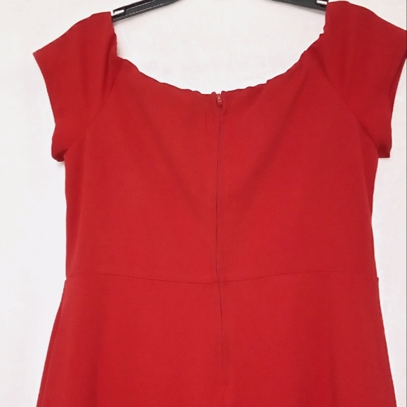 REBECCA B. MID-CALG DRESS | SIZE 14 | RED - Picture 5 of 5